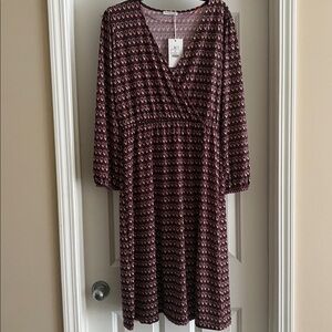 Encuentro Made in Spain Women’s Long Sleeve Midi Dress Size Medium NWT